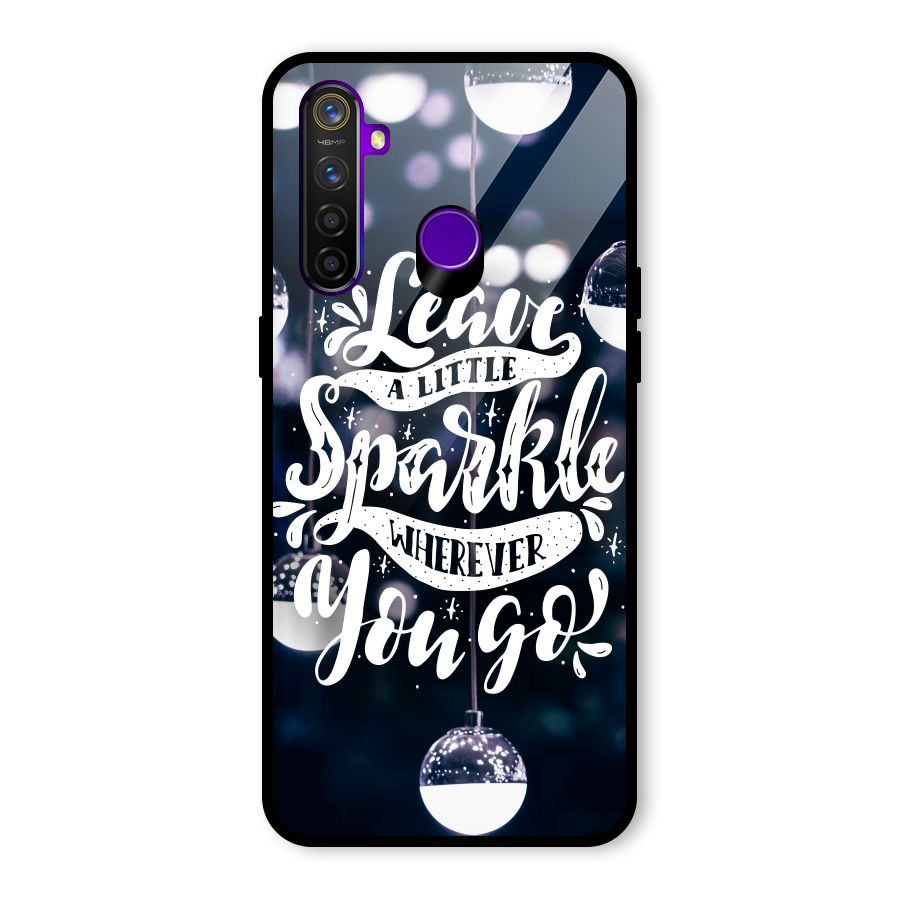 Little Spark Glass Back Case for Realme 5 Pro