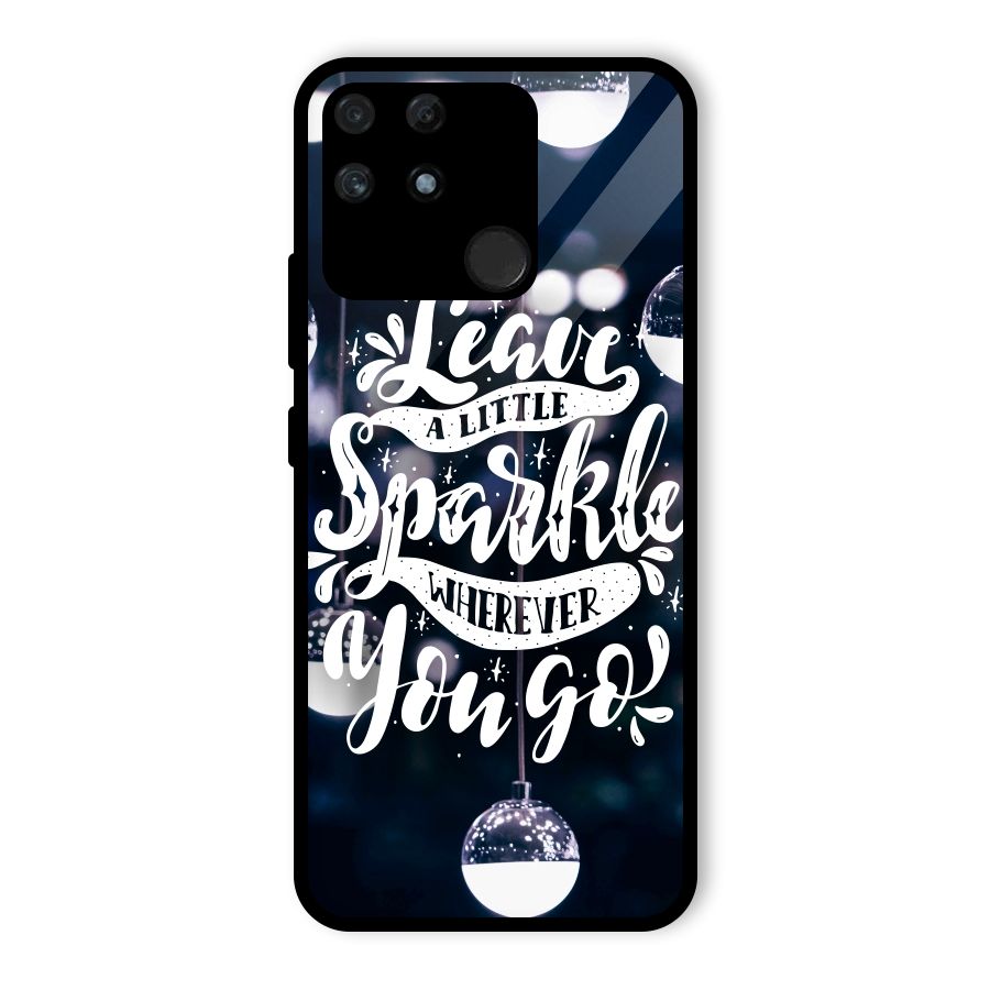 Little Spark Glass Back Case for Realme Narzo 50A