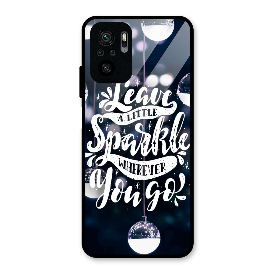 Little Spark Glass Back Case for Redmi Note 10S