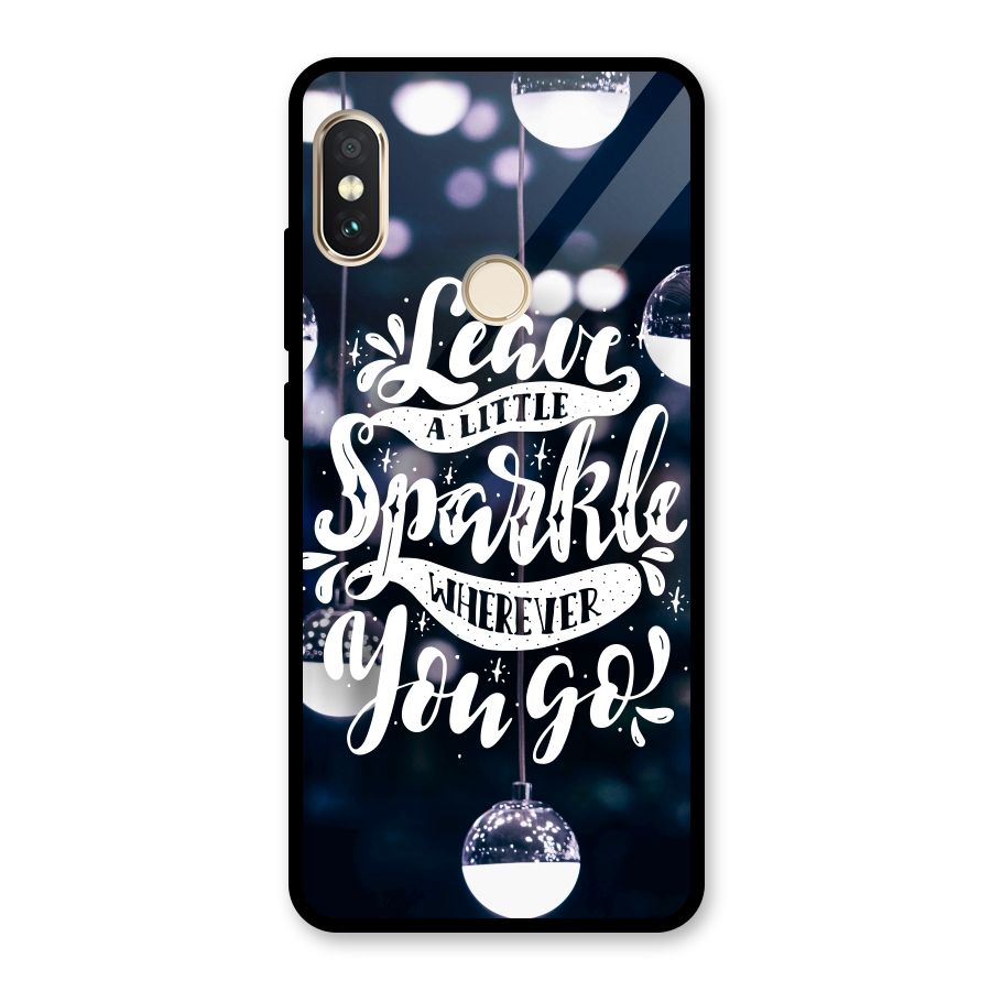 Little Spark Glass Back Case for Redmi Note 5 Pro