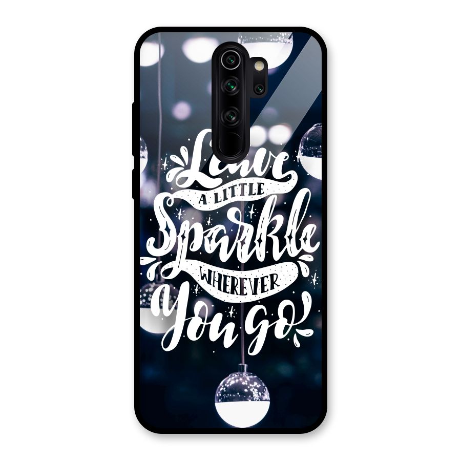 Little Spark Glass Back Case for Redmi Note 8 Pro