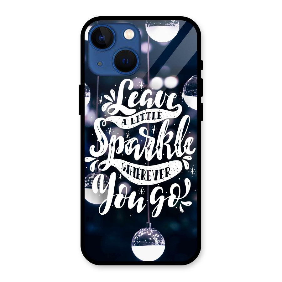 Little Spark Glass Back Case for iPhone 13 Mini