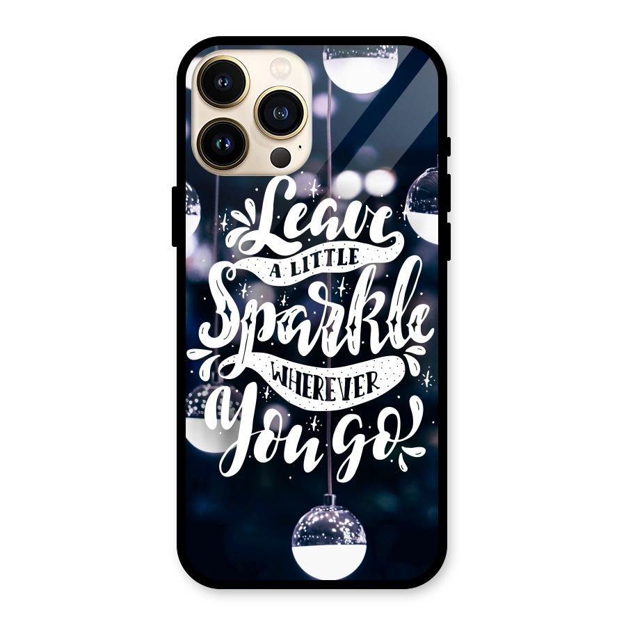 Little Spark Glass Back Case for iPhone 13 Pro Max