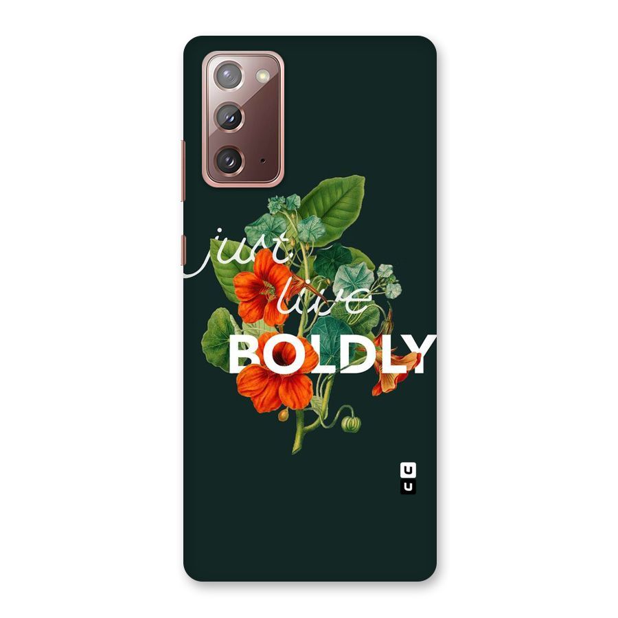 Live Boldly Back Case for Galaxy Note 20