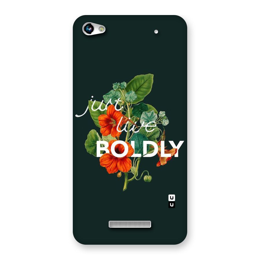 Live Boldly Back Case for Micromax Hue 2