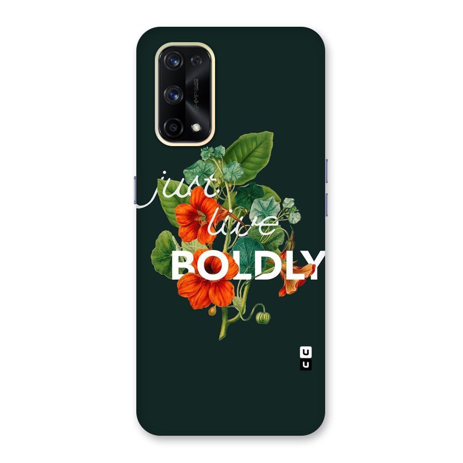 Live Boldly Glass Back Case for Realme X7 Pro