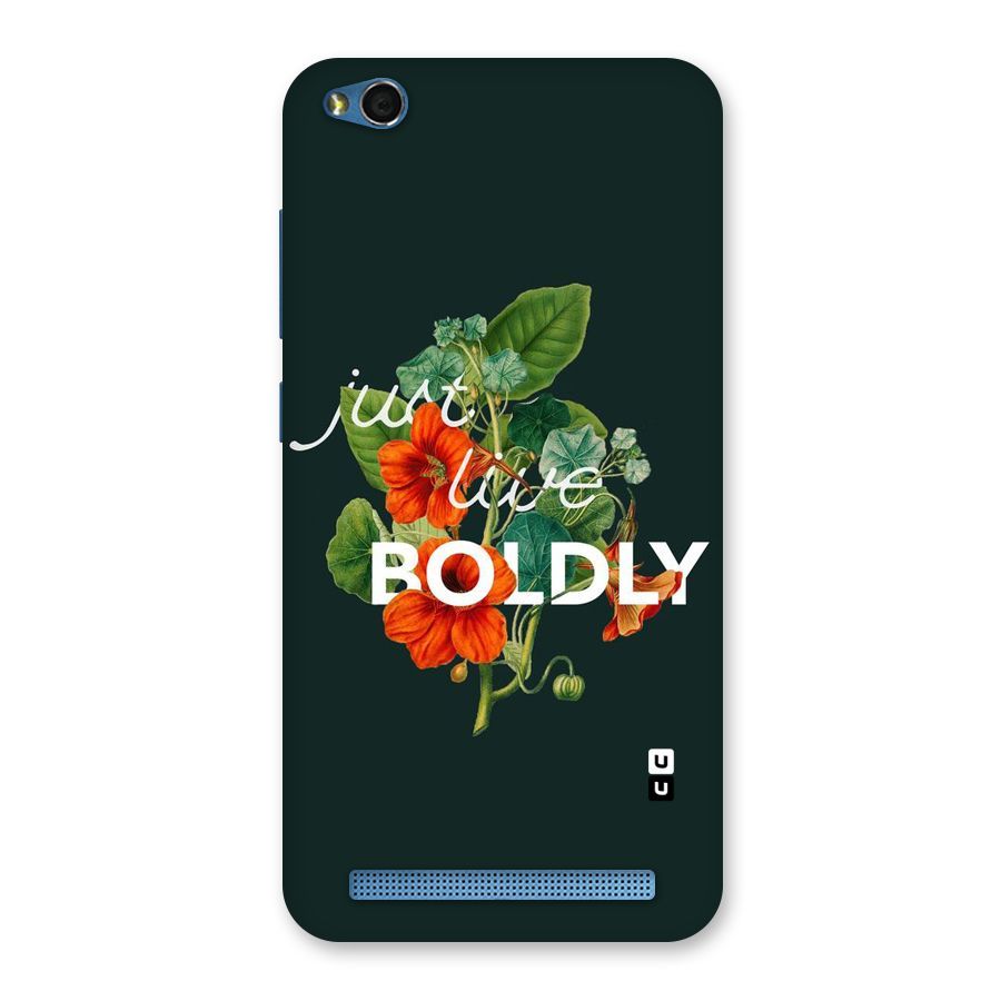 Live Boldly Back Case for Redmi 5A