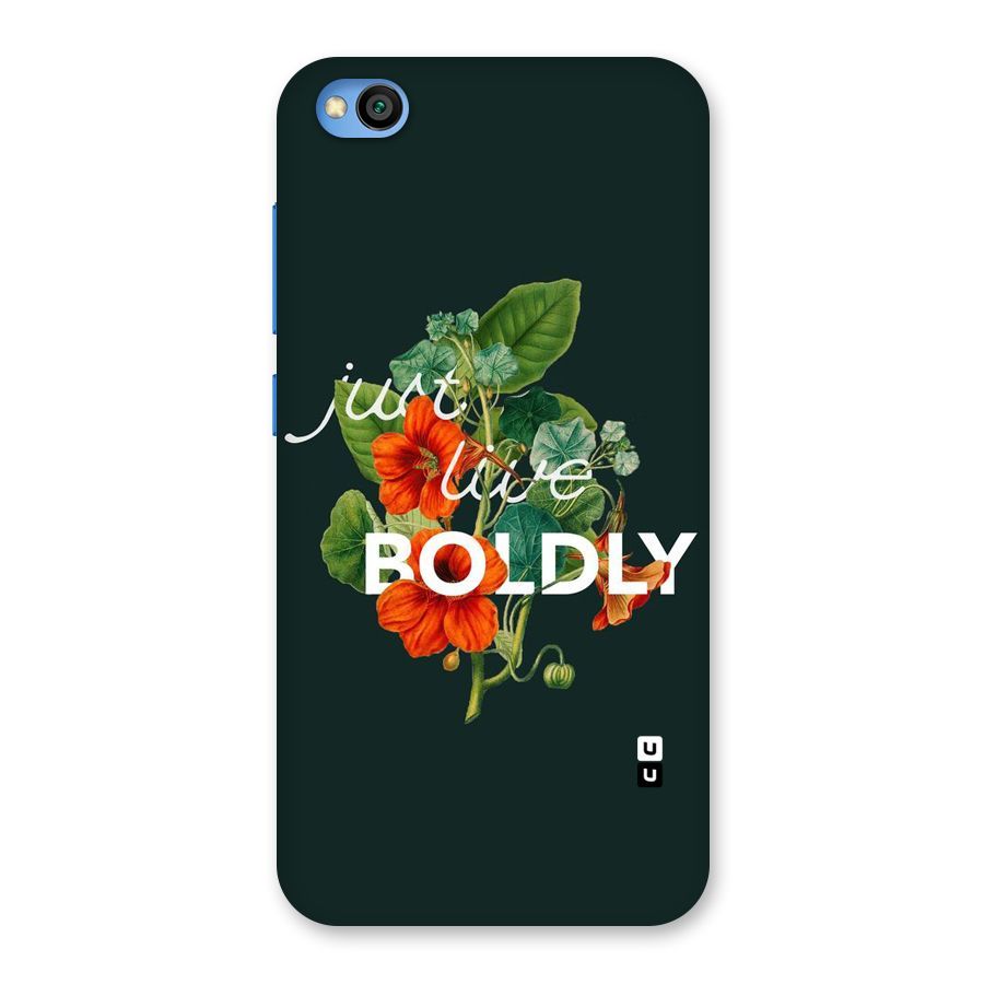 Live Boldly Back Case for Redmi Go