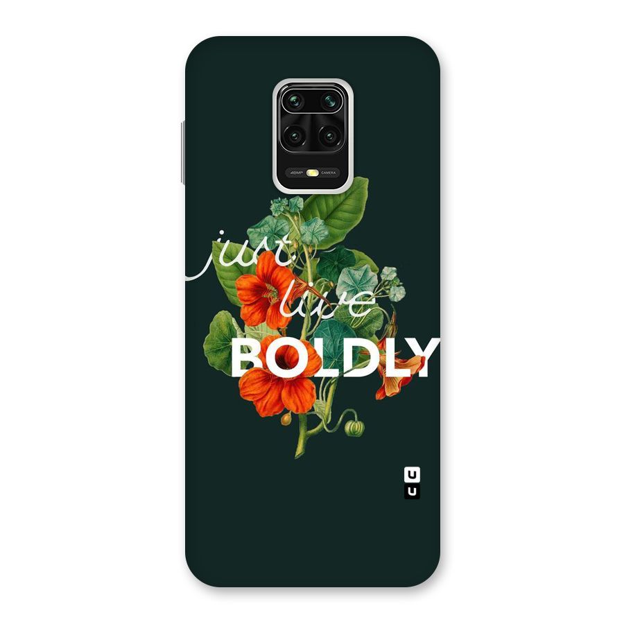 Live Boldly Back Case for Redmi Note 9 Pro Max