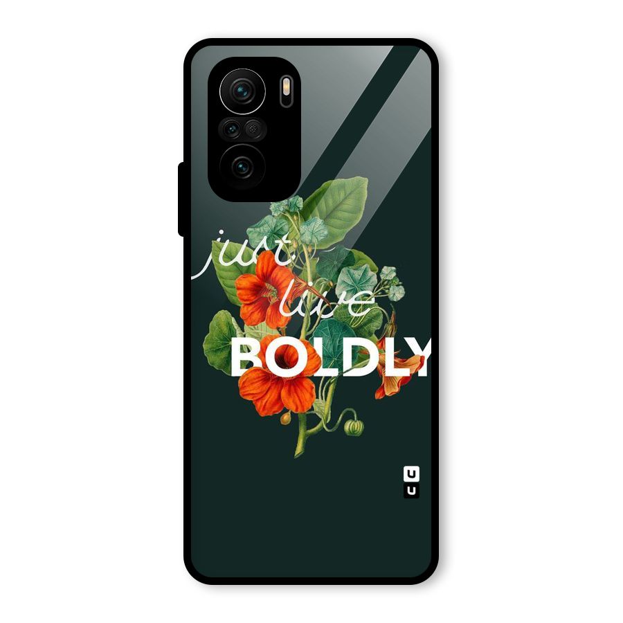 Live Boldly Glass Back Case for Mi 11X Pro