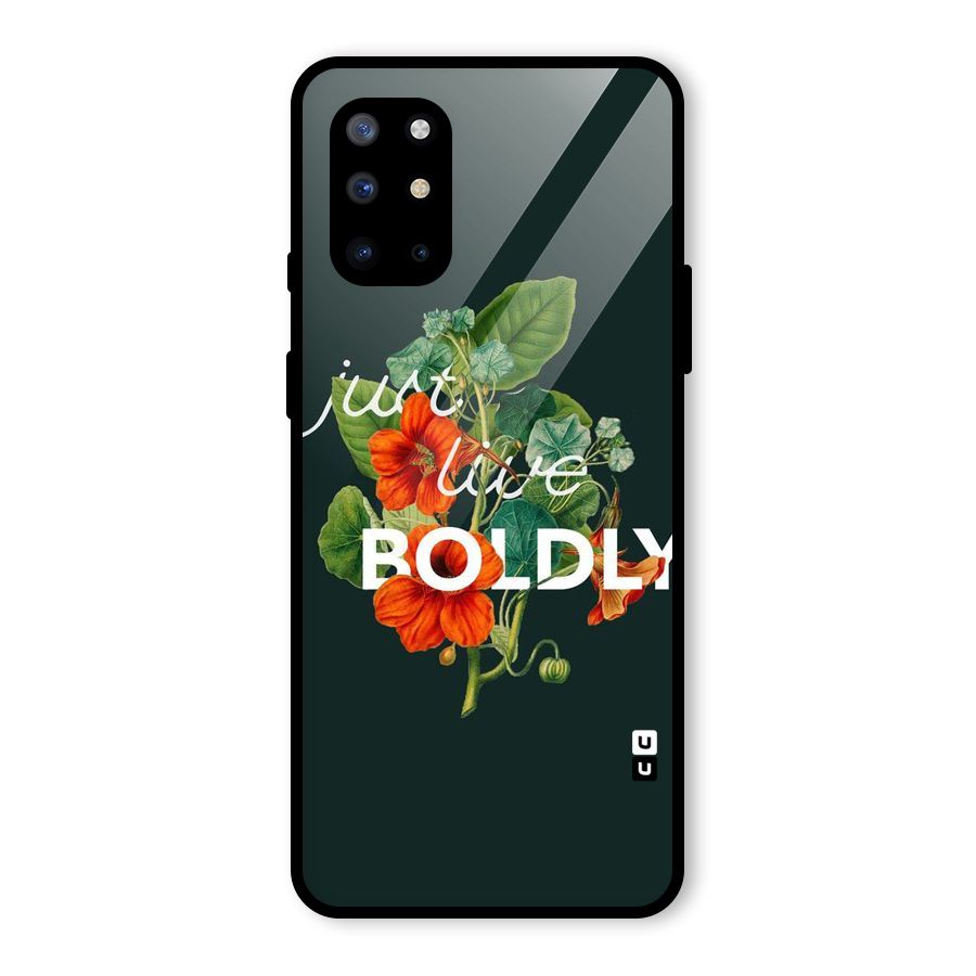 Live Boldly Glass Back Case for OnePlus 8T