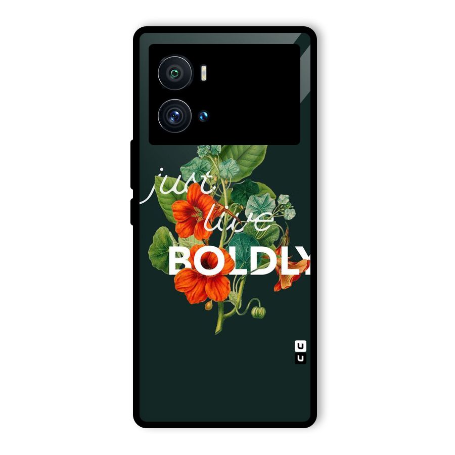 Live Boldly Glass Back Case for Vivo iQOO 9 Pro