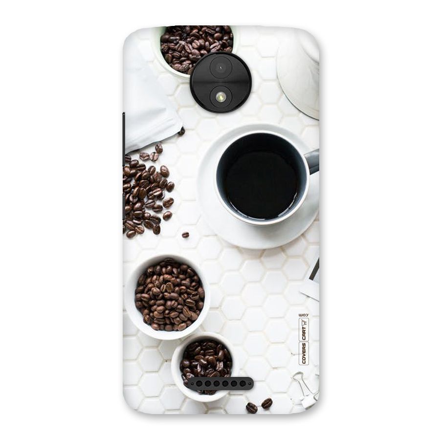 Live Coffee Back Case for Moto C