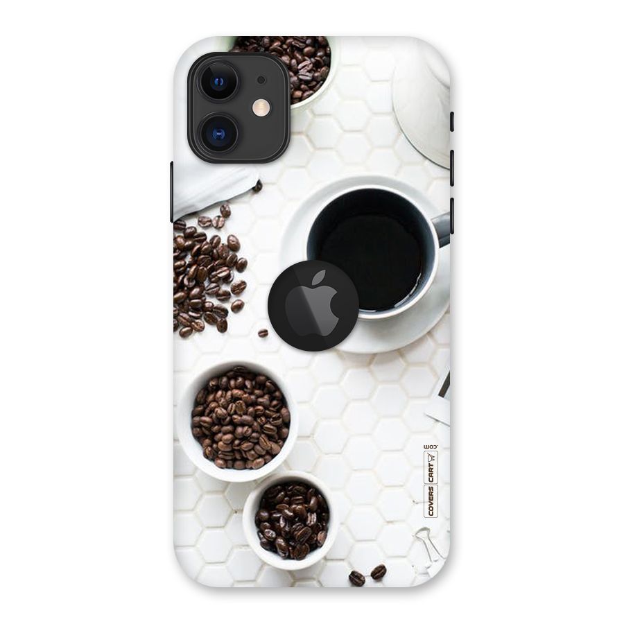 Live Coffee Back Case for iPhone 11 Logo Cut