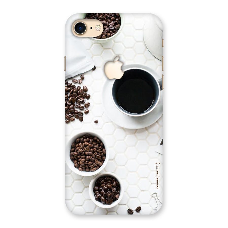 Live Coffee Back Case for iPhone 7 Apple Cut