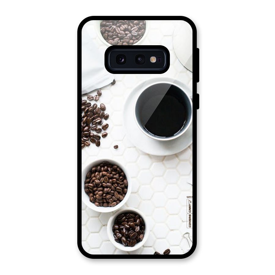 Live Coffee Glass Back Case for Galaxy S10e