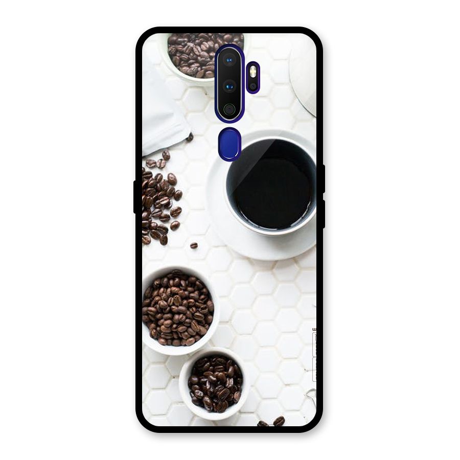Live Coffee Glass Back Case for Oppo A9 (2020)