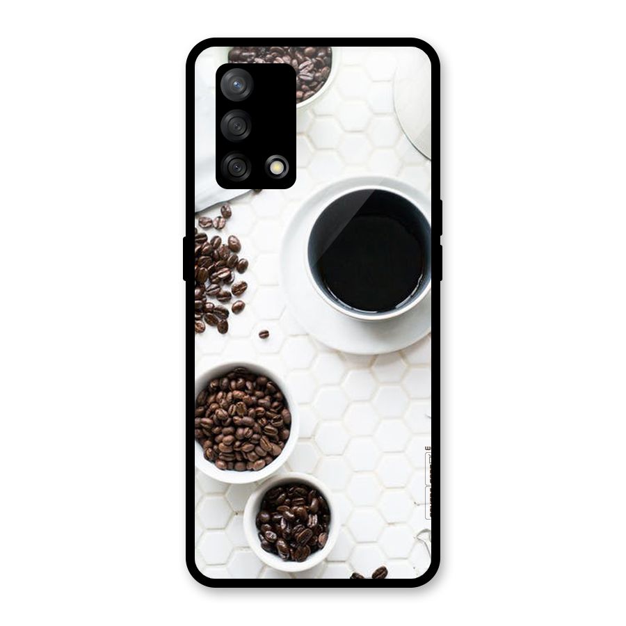 Live Coffee Glass Back Case for Oppo F19