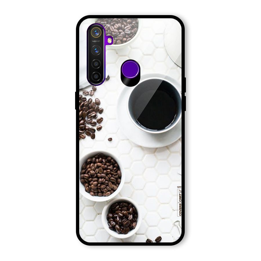 Live Coffee Glass Back Case for Realme 5 Pro