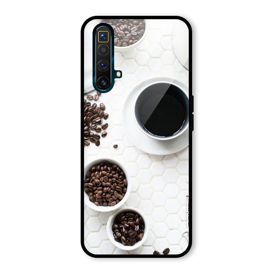 Live Coffee Glass Back Case for Realme X3 SuperZoom