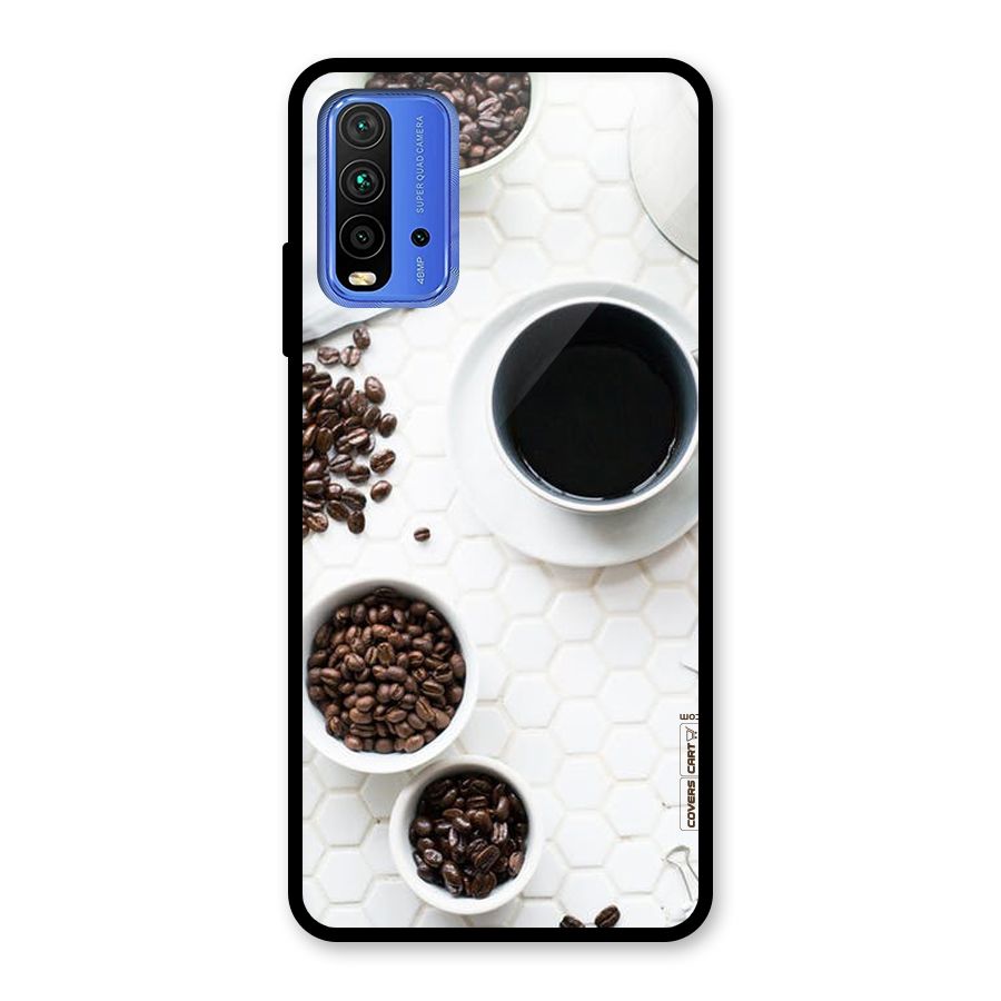 Live Coffee Glass Back Case for Redmi 9 Power