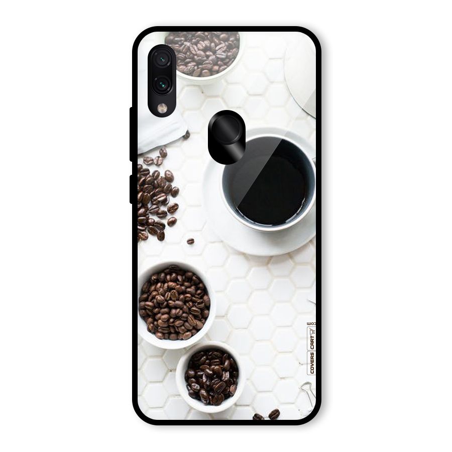 Live Coffee Glass Back Case for Redmi Note 7S