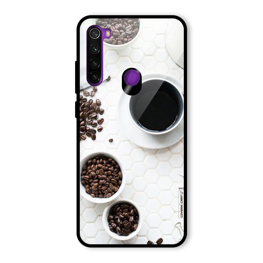 Live Coffee Glass Back Case for Redmi Note 8