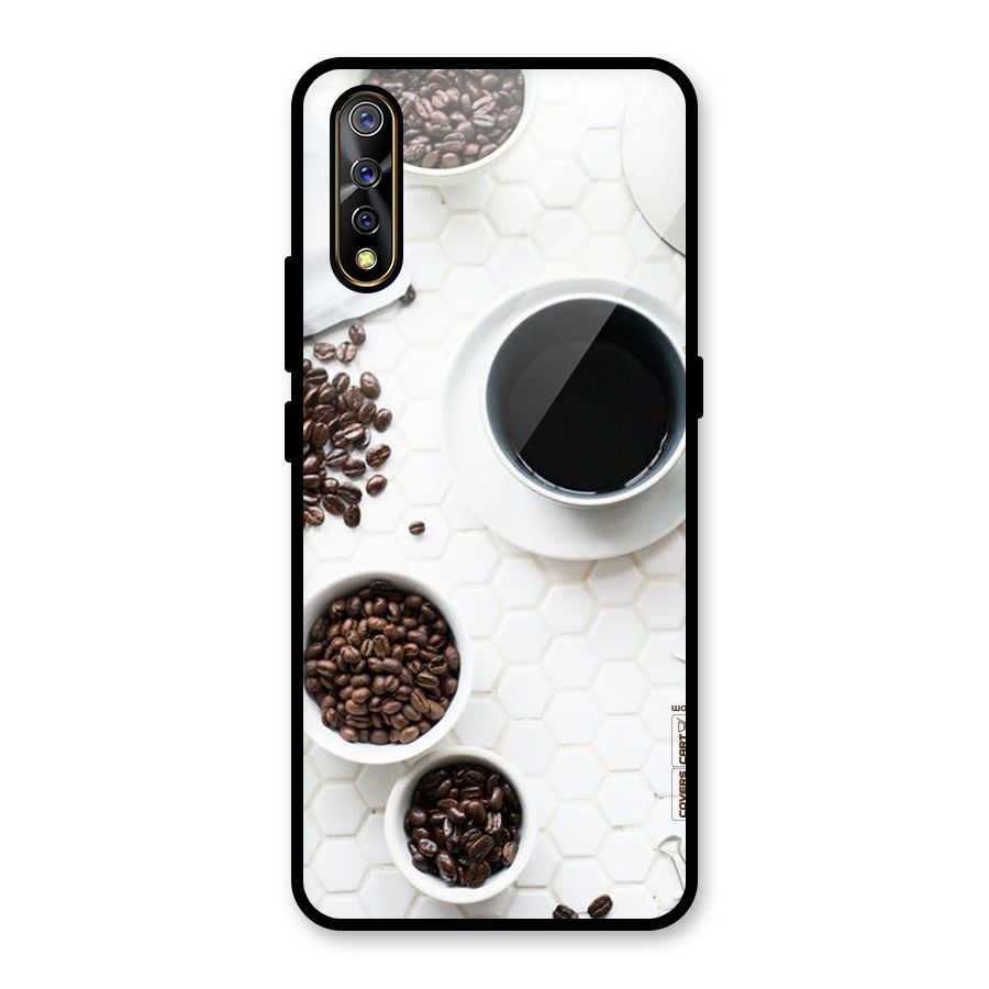 Live Coffee Glass Back Case for Vivo S1