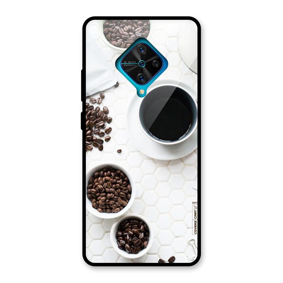 Live Coffee Glass Back Case for Vivo S1 Pro
