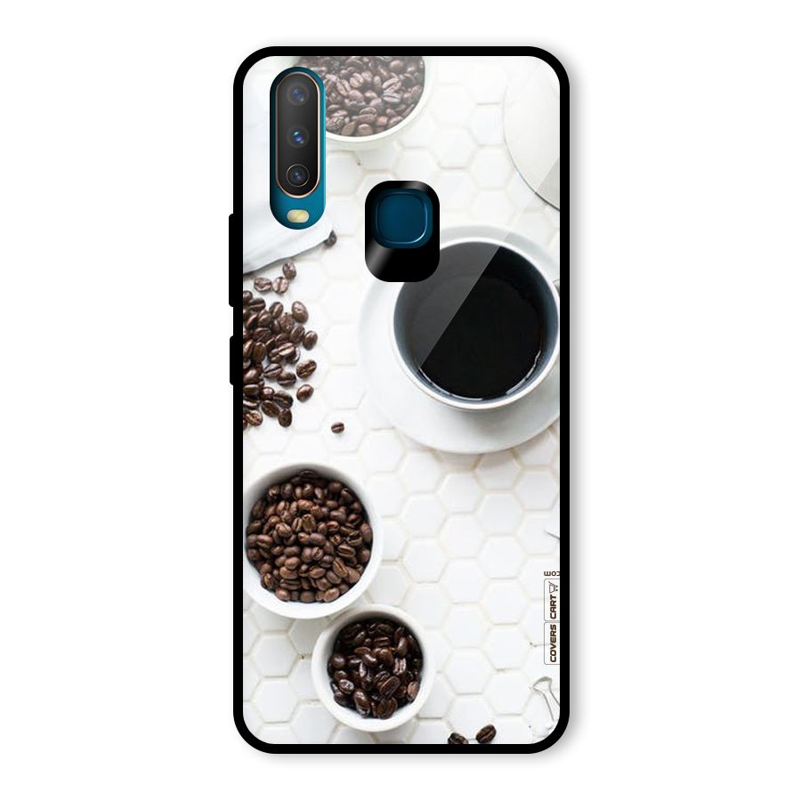 Live Coffee Glass Back Case for Vivo U10