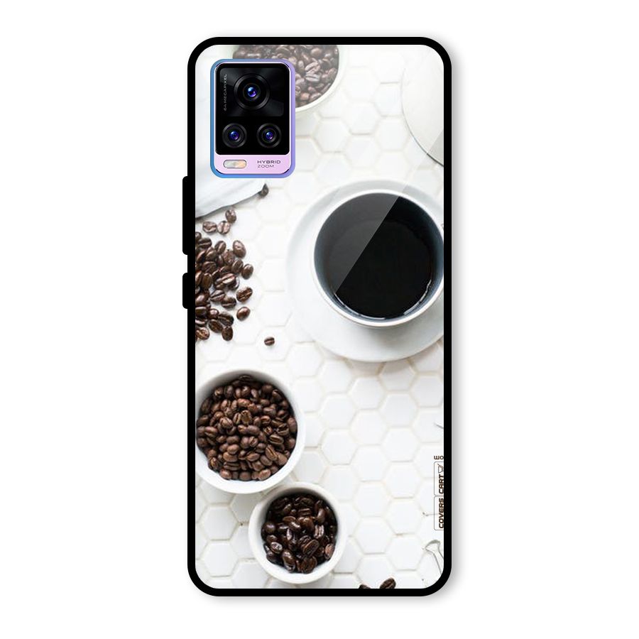 Live Coffee Glass Back Case for Vivo V20 Pro