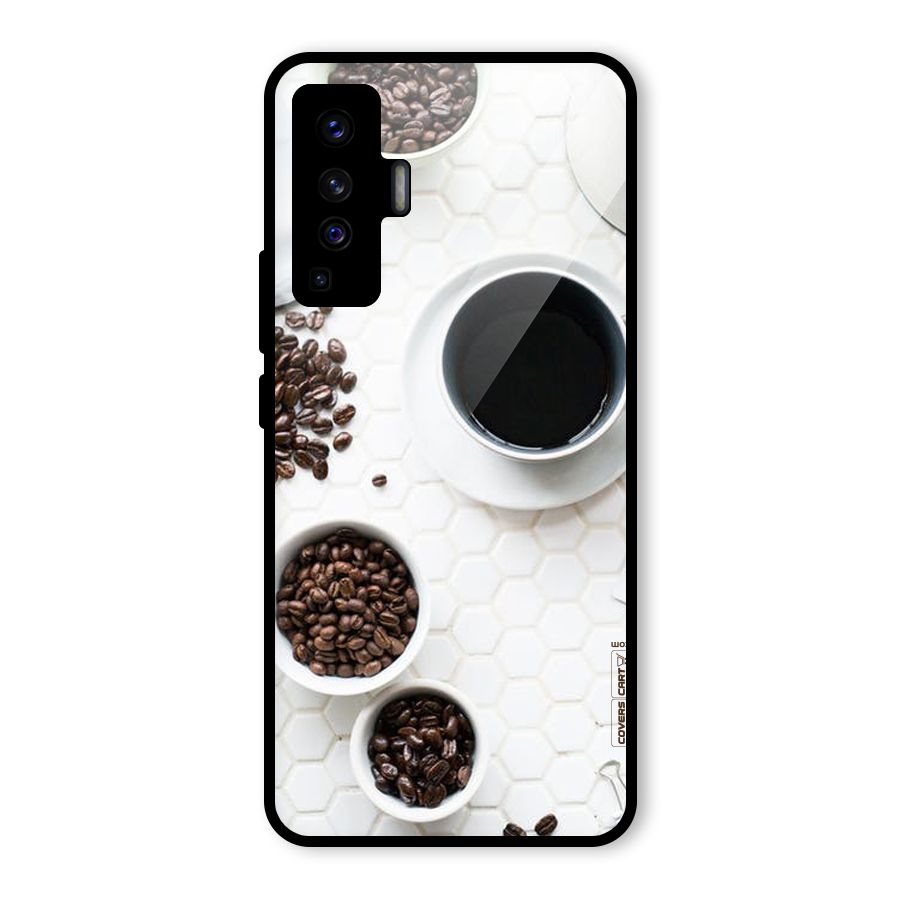 Live Coffee Glass Back Case for Vivo X50