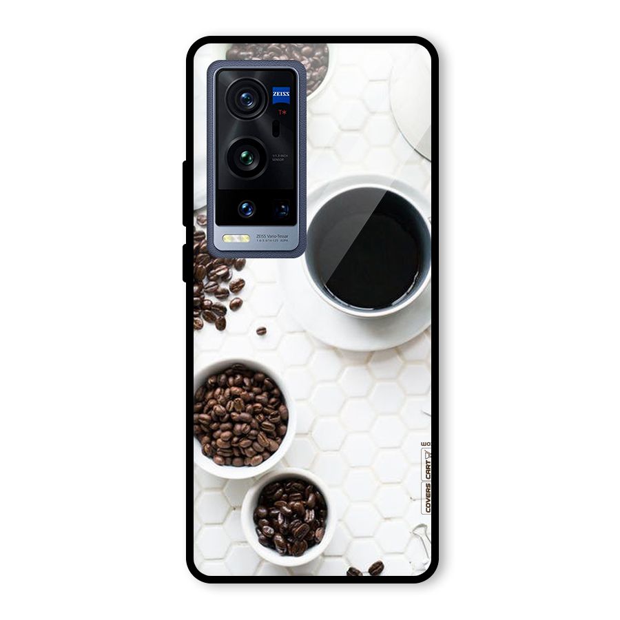 Live Coffee Glass Back Case for Vivo X60 Pro Plus