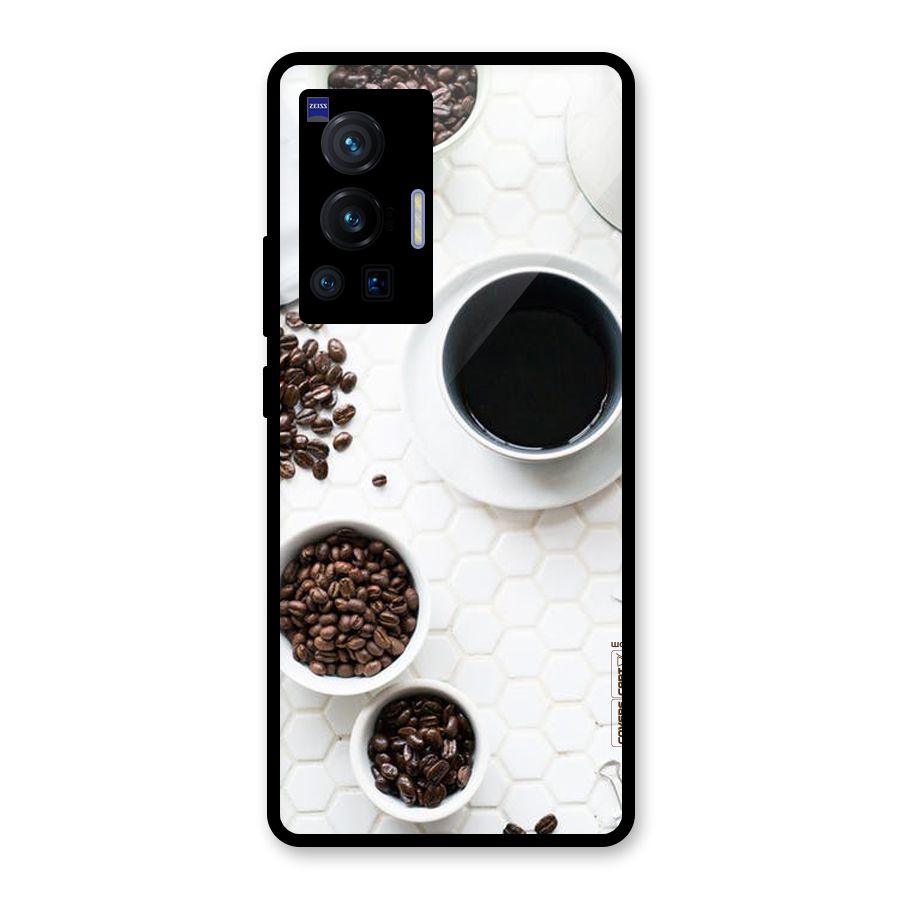 Live Coffee Glass Back Case for Vivo X70 Pro