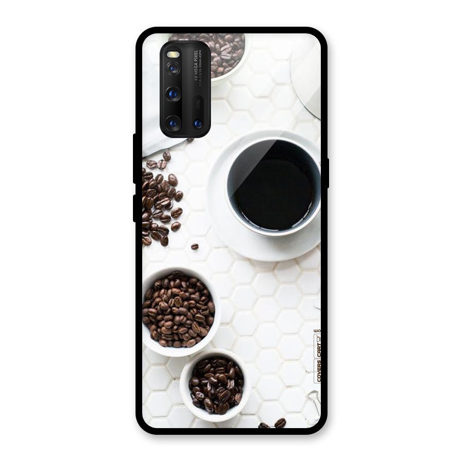 Live Coffee Glass Back Case for Vivo iQOO 3