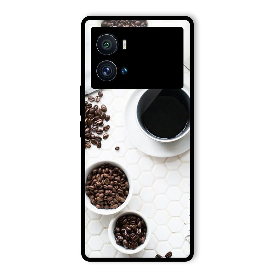 Live Coffee Glass Back Case for Vivo iQOO 9 Pro