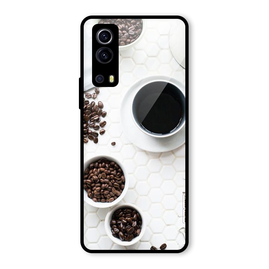 Live Coffee Glass Back Case for Vivo iQOO Z3