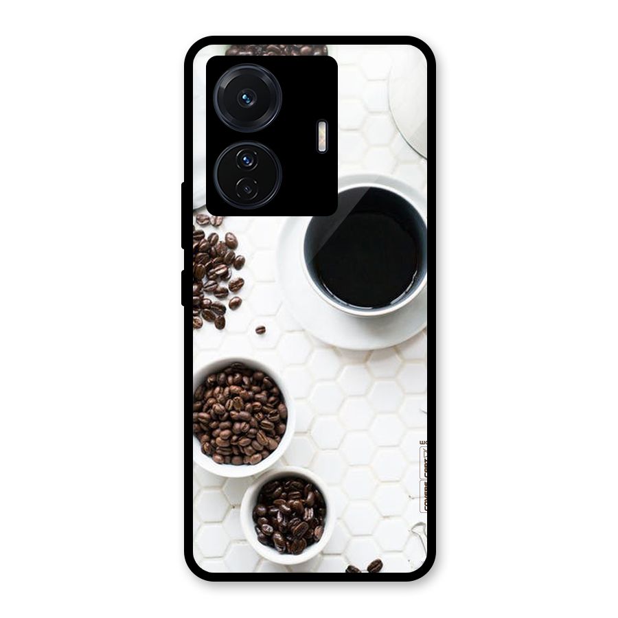 Live Coffee Glass Back Case for Vivo iQOO Z6 Pro
