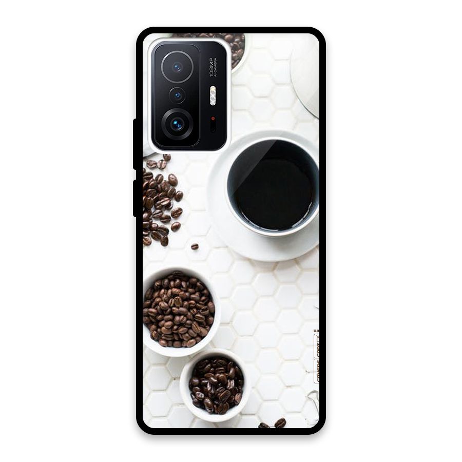 Live Coffee Glass Back Case for Xiaomi 11T Pro