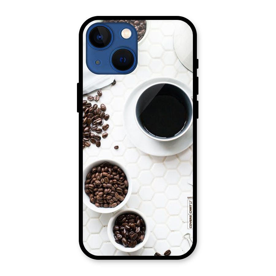 Live Coffee Glass Back Case for iPhone 13 Mini