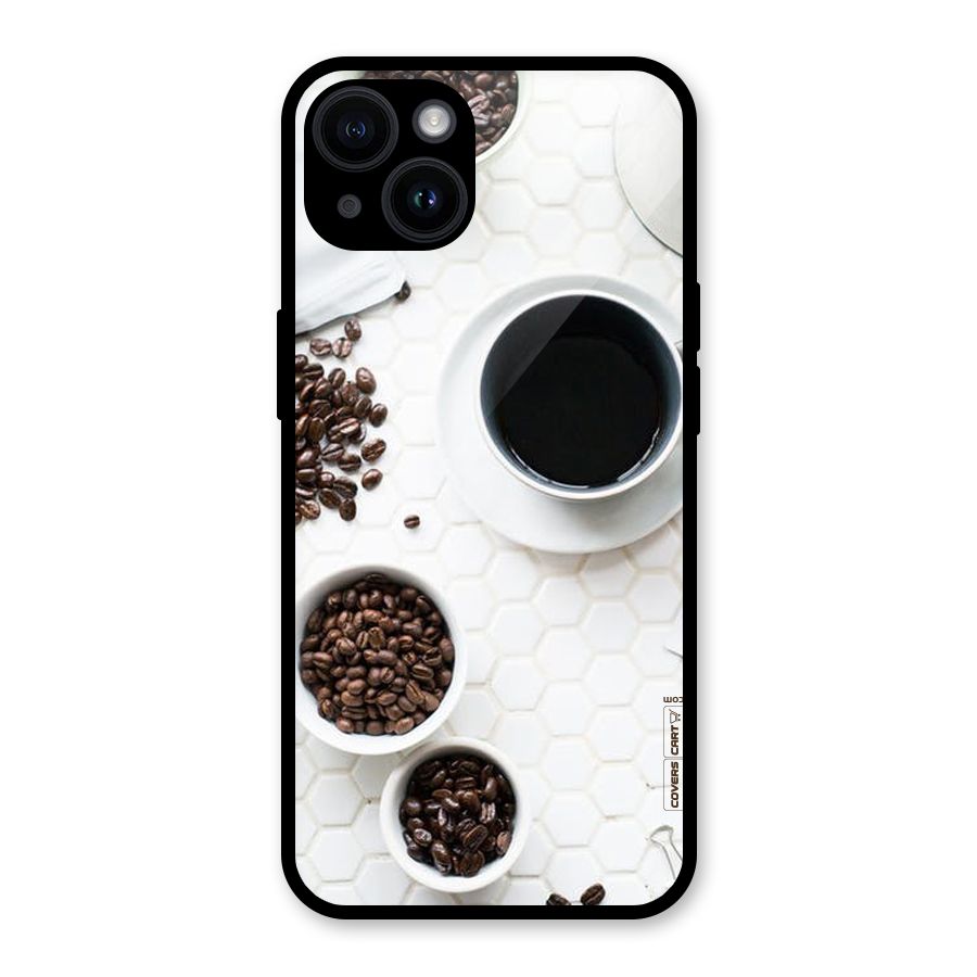 Live Coffee Glass Back Case for iPhone 14