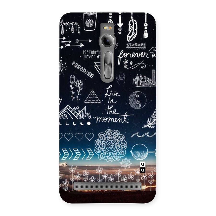 Live In The Moment Back Case for Asus Zenfone 2