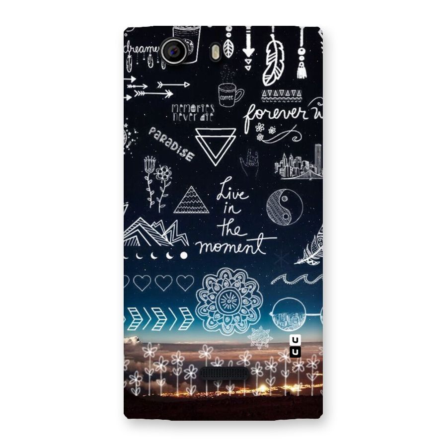 Live In The Moment Back Case for Canvas Nitro 2 E311