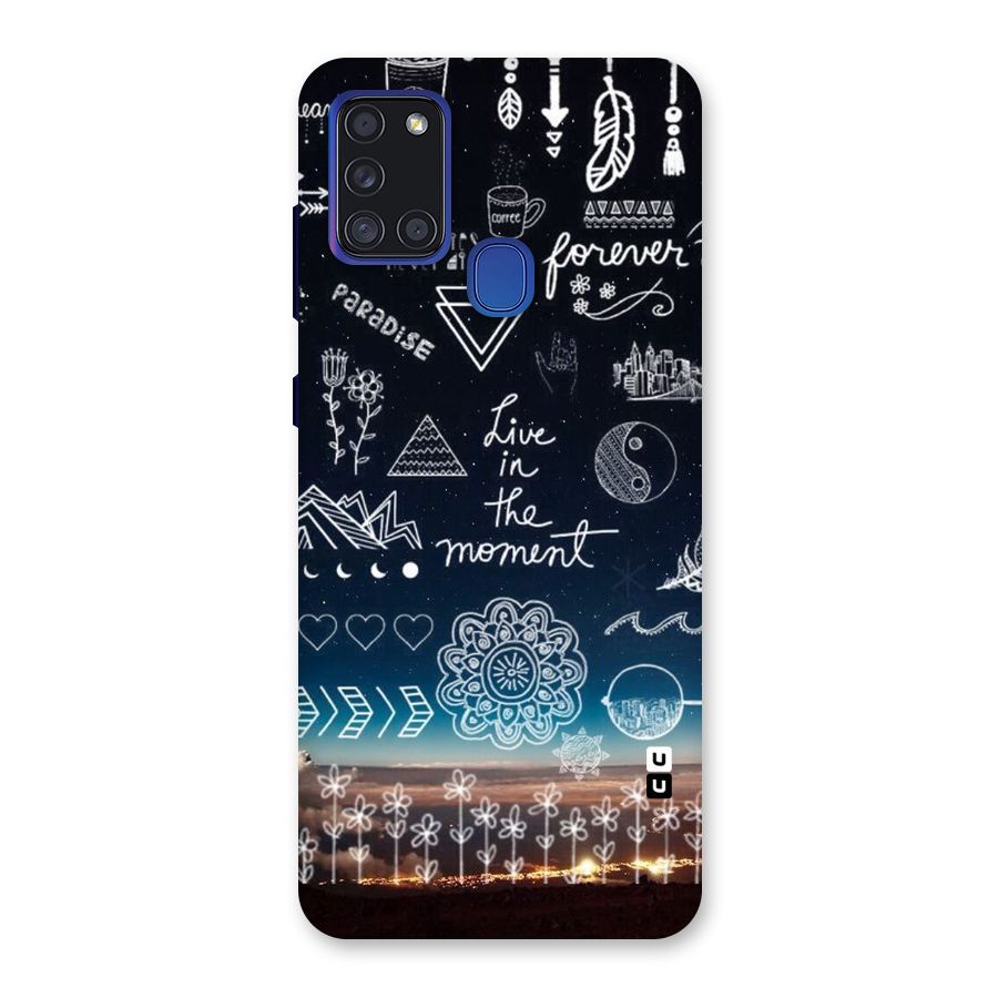 Live In The Moment Back Case for Galaxy A21s
