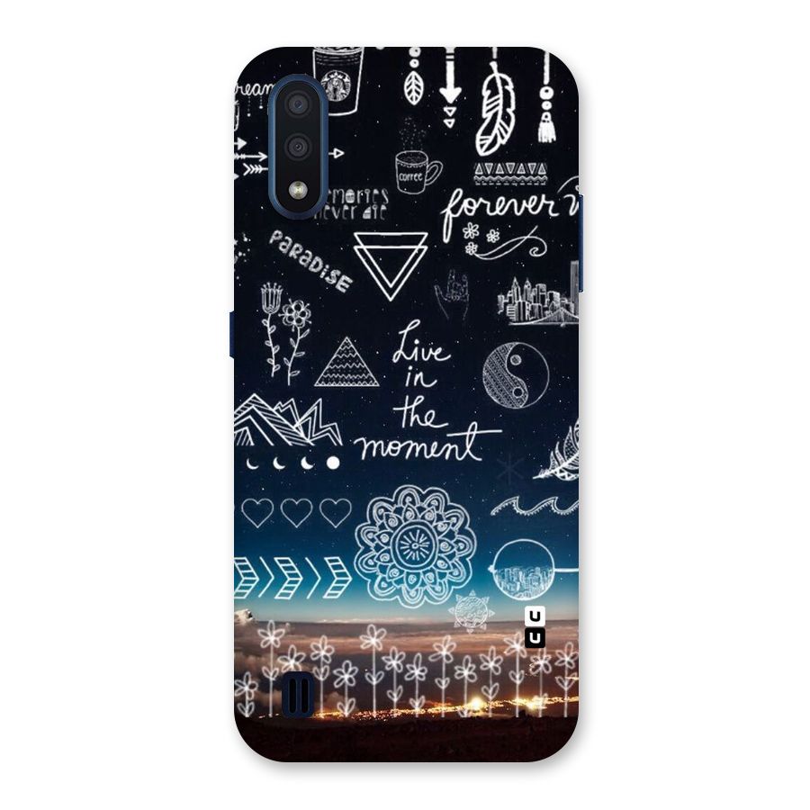 Live In The Moment Back Case for Galaxy M01