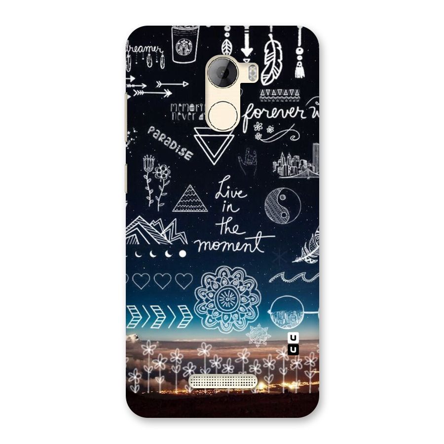 Live In The Moment Back Case for Gionee A1 LIte