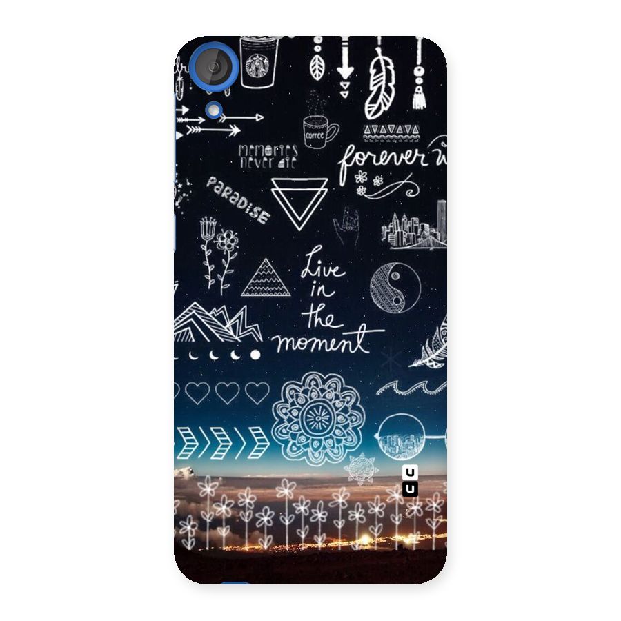 Live In The Moment Back Case for HTC Desire 820s