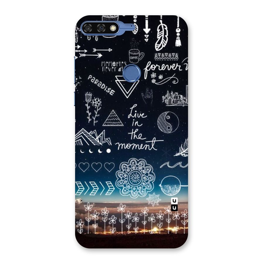 Live In The Moment Back Case for Honor 7C
