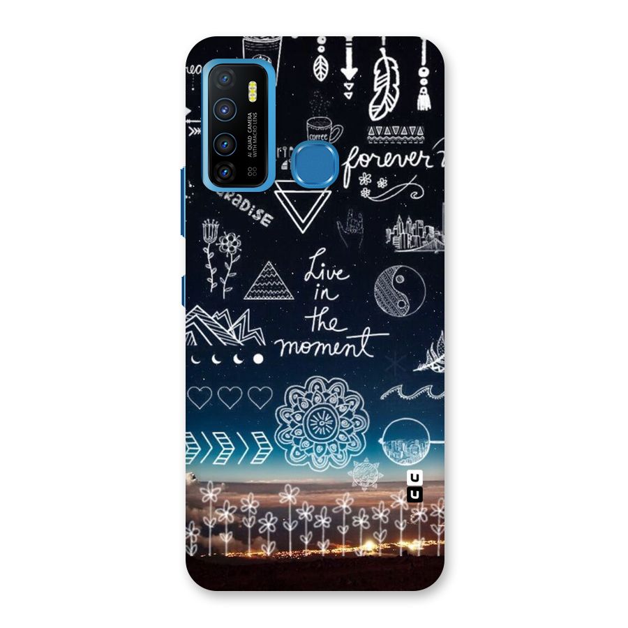 Live In The Moment Back Case for Infinix Hot 9