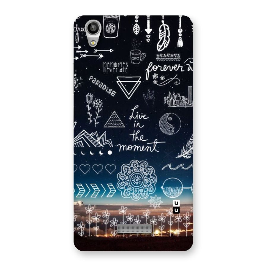 Live In The Moment Back Case for Lava-Pixel-V1